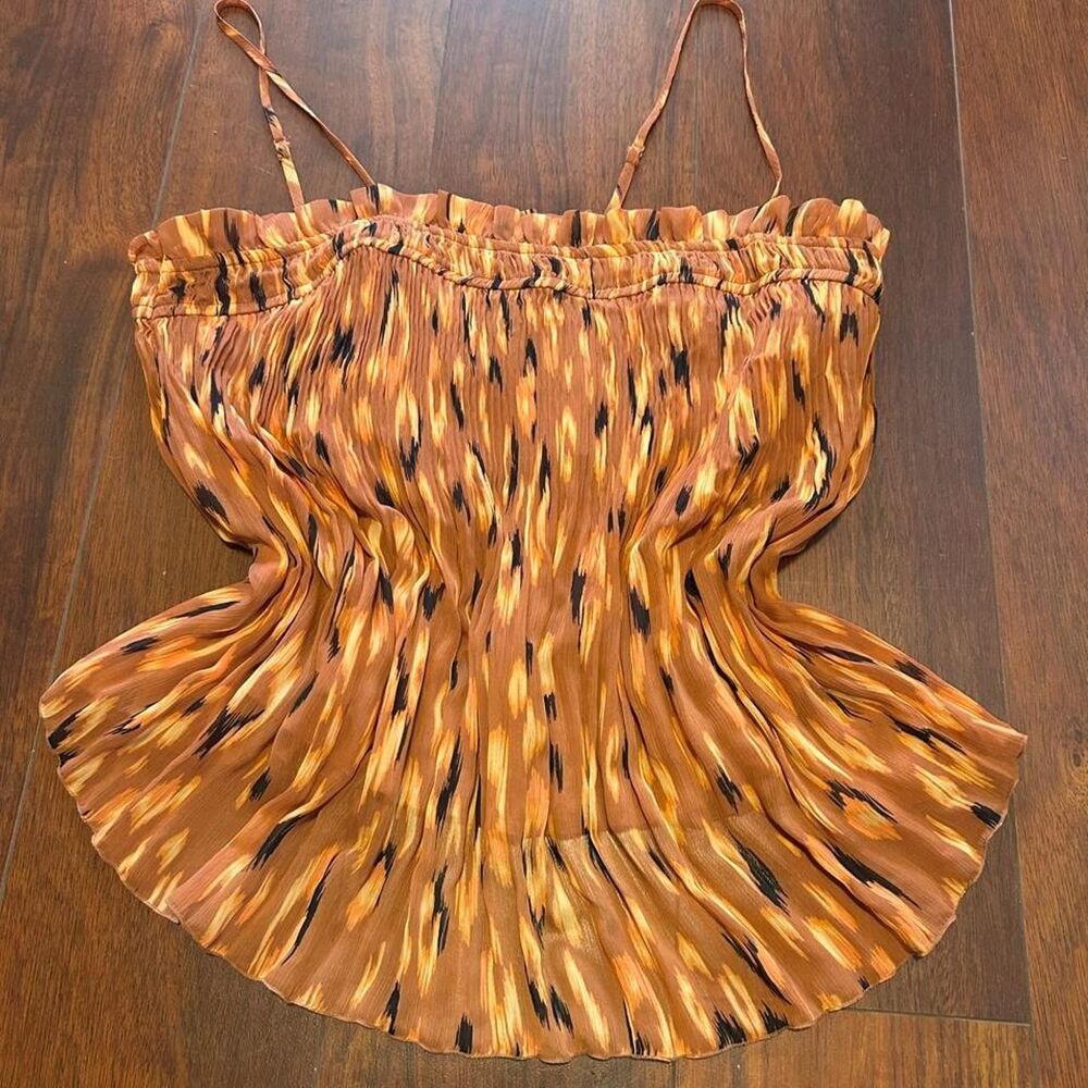 Nine-west Women's Orange and Brown Blouse